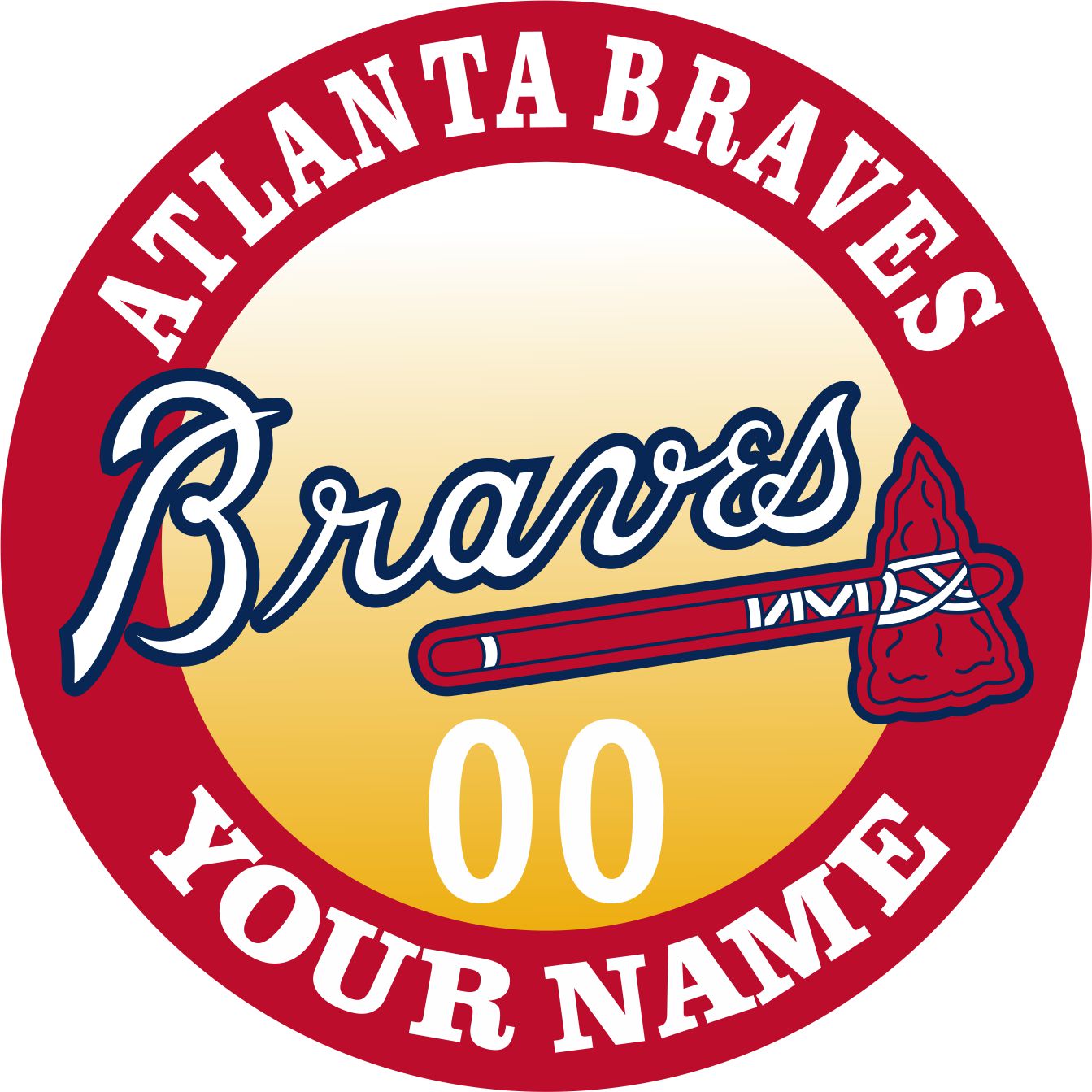 Atlanta BravesAtlanta Braves Customized Logo vinyl decal